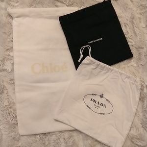 Designer Dust bags x 3